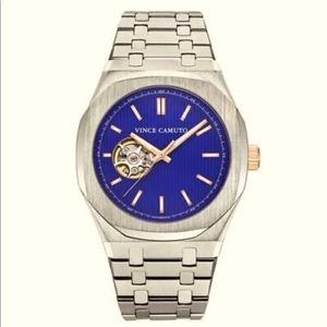 Vince Camuto VC1156BLSV Men's Stainless Steel Blue Dial